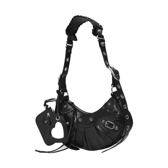 Cagole Shoulder Xs Bag - Balenciaga -  Black - Leather - Picture 4 of 8